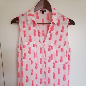 Flowy Pineapple Shirt